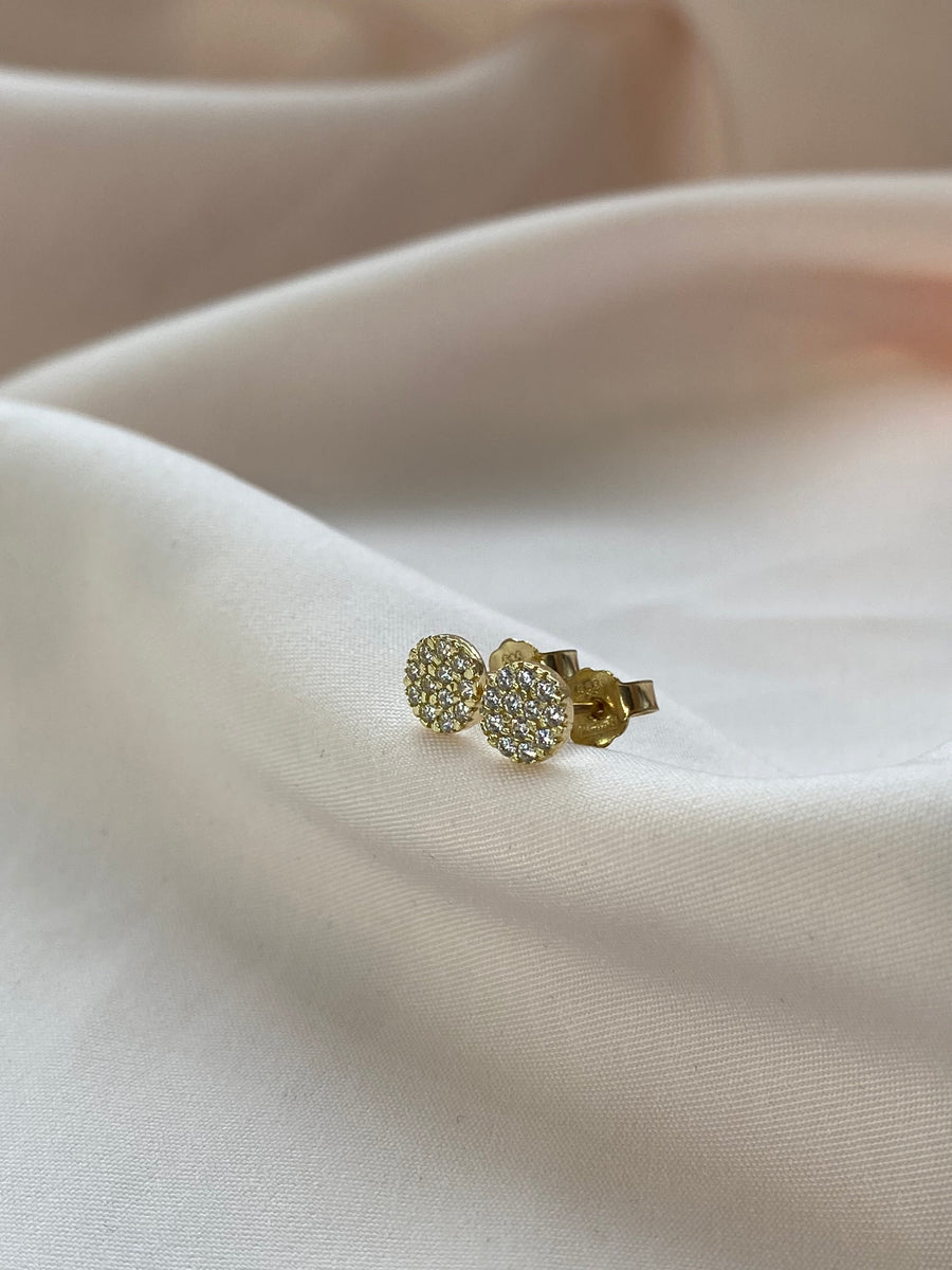 Kerek köves fülbevaló