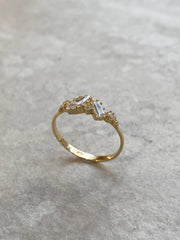 Jégkristály köves gyűrű