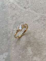 Jégkristály köves gyűrű