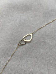 Dupla szíves karkötő