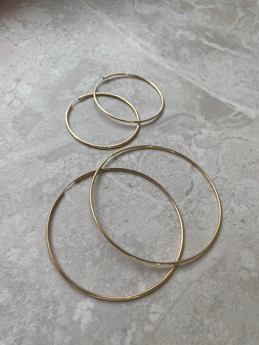 Cső karika fülbevaló