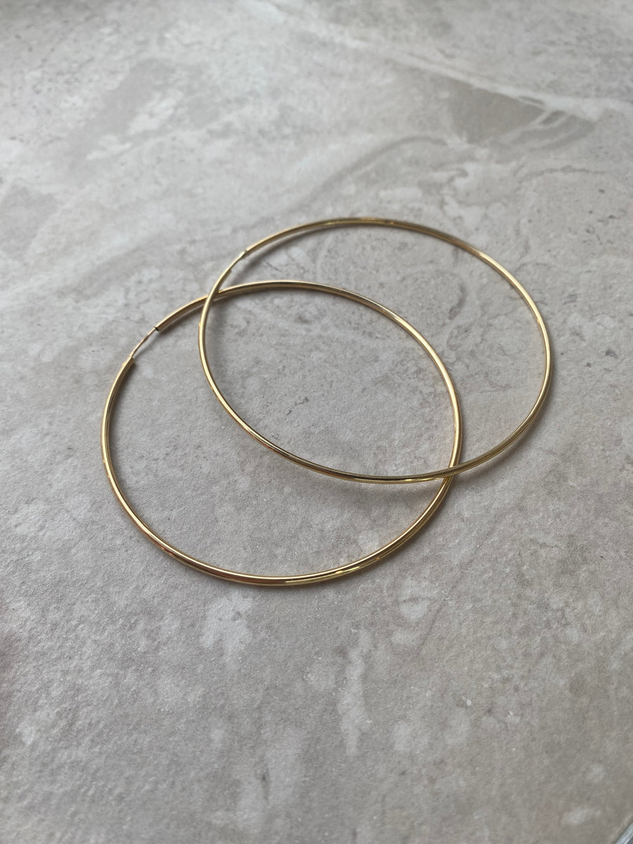 Cső karika fülbevaló