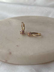 Barackfa virág fülbevaló