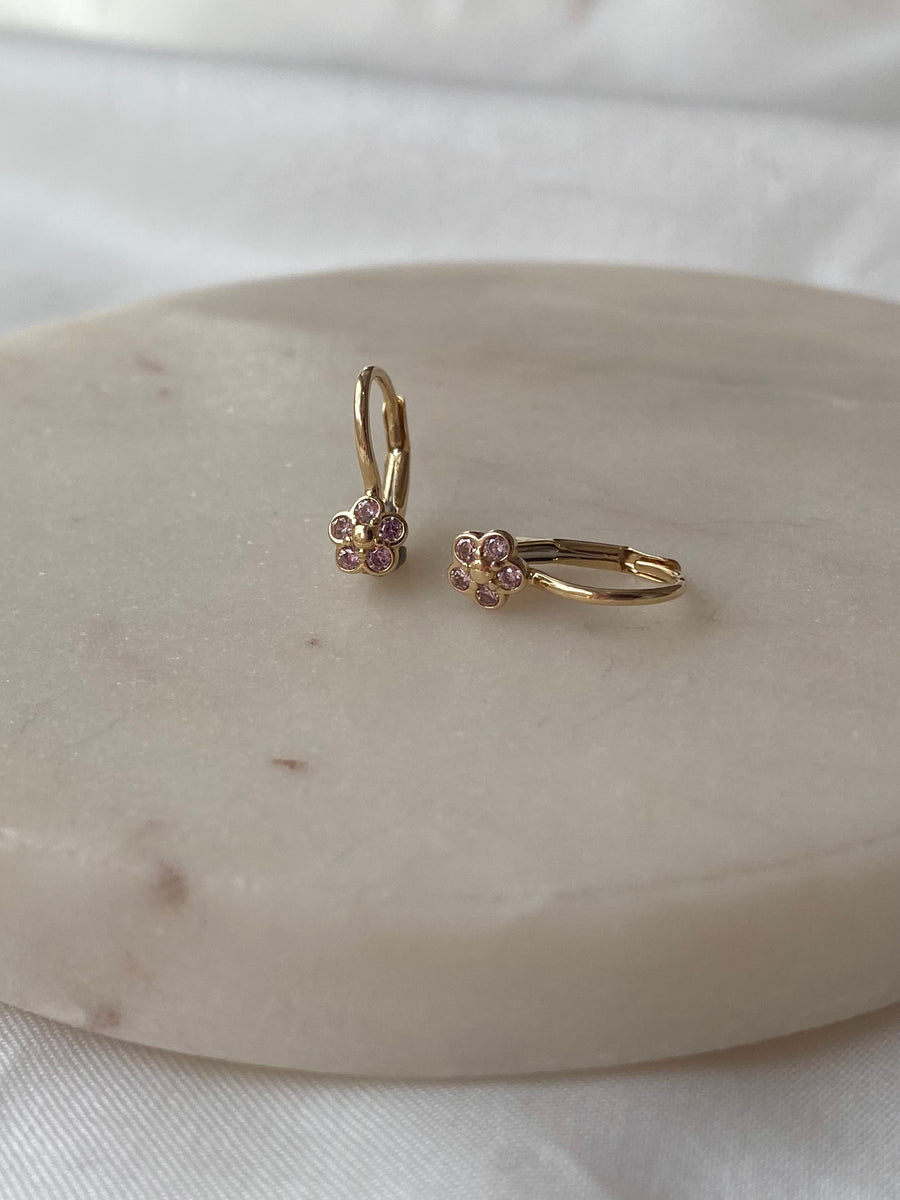 Barackfa virág fülbevaló