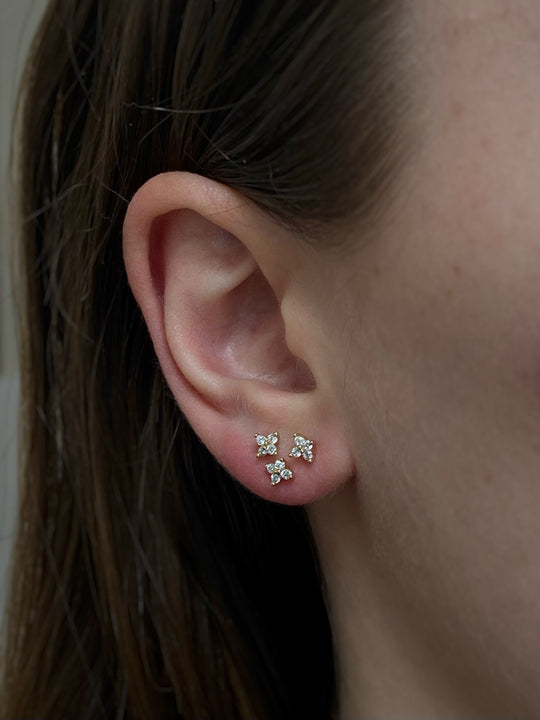 Virágcsillag fülbevaló