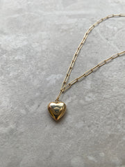 Nagy Szemes Szív Nyaklánc