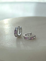 Sorköves karika fülbevaló