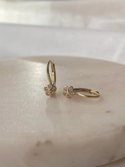 Barackfa virág fülbevaló