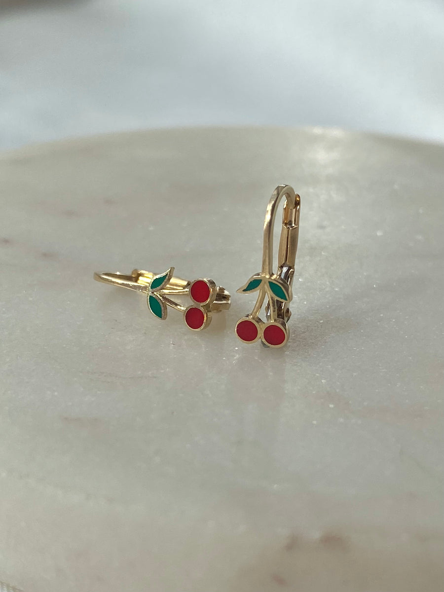 Cseresznye fülbevaló