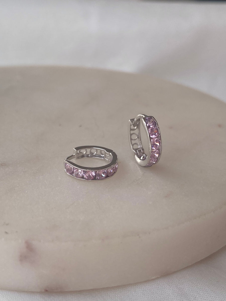 Sorköves karika fülbevaló