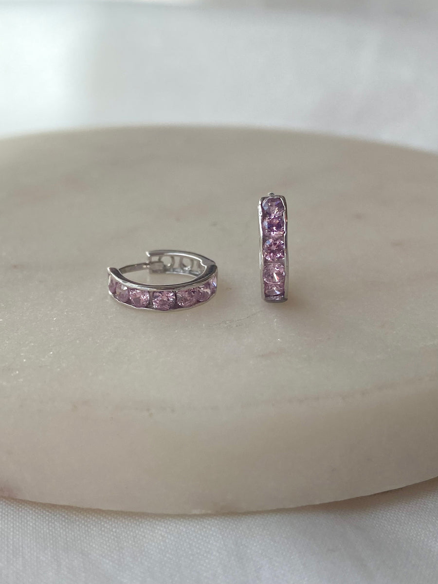 Sorköves karika fülbevaló