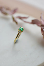 Emerald & Diamond Gyűrű