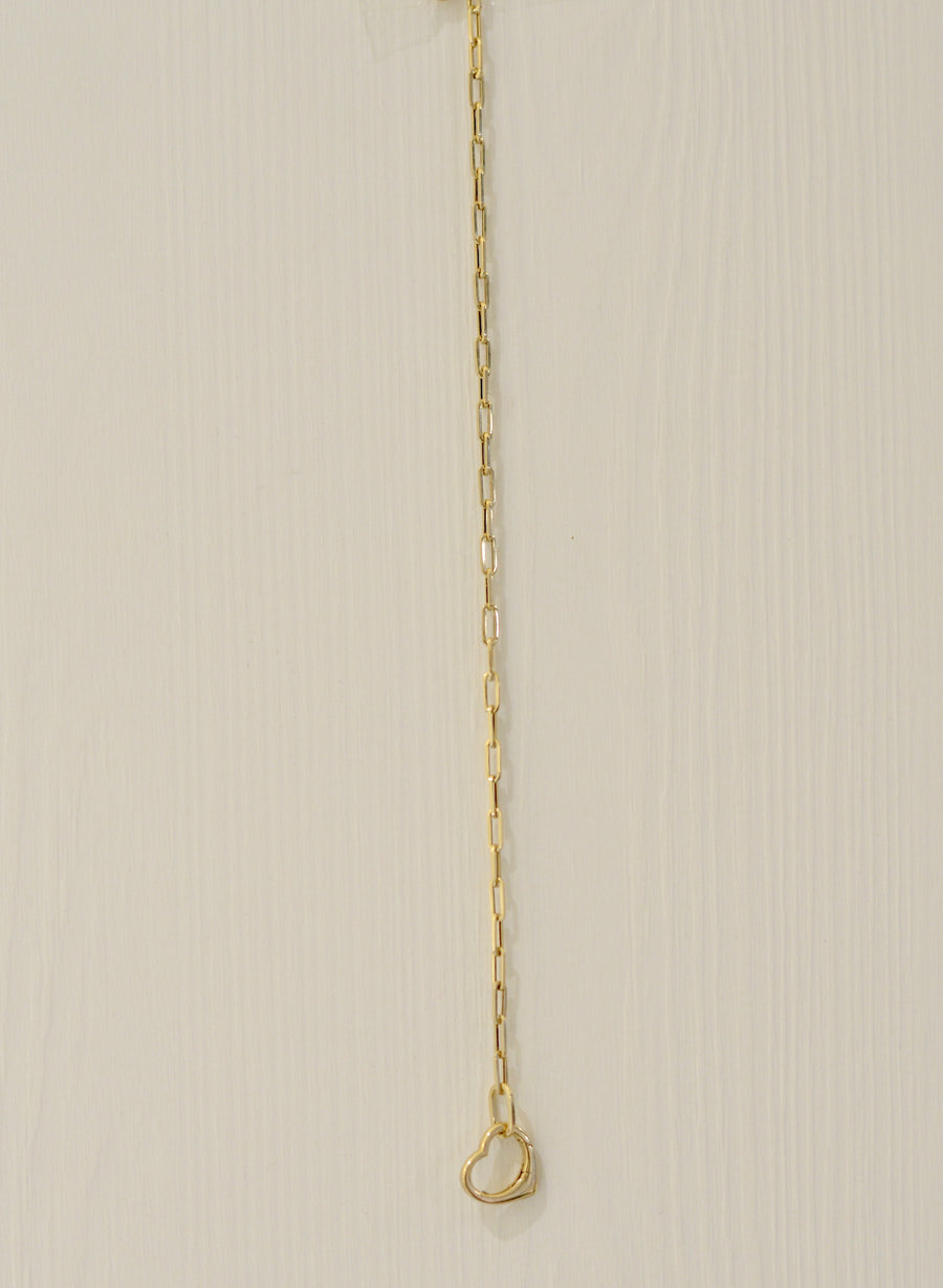 Szív záras nyaklánc és karkötő szett