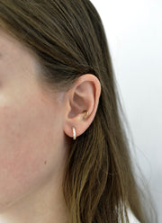 Köves karika fülbevaló