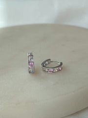 Sorköves karika fülbevaló